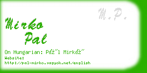 mirko pal business card